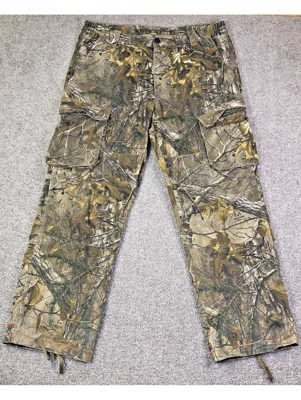 Redhead Silent Hide Cargo Strata Camo Pants XL Elastic Realtree Hunting Outdoors